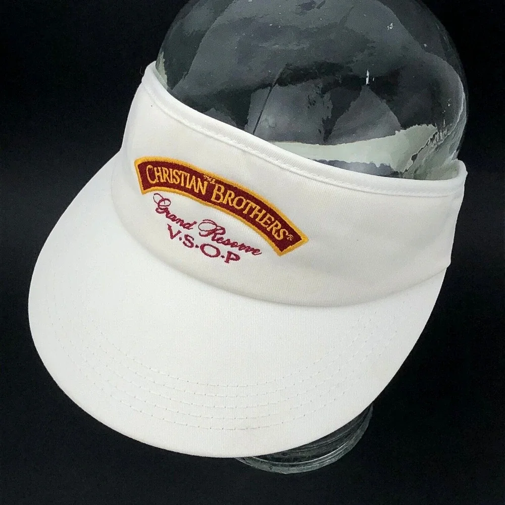 Vintage K Products Hat Cap Visor USA Christian‎ Brothers Grand Reserve Brandy
